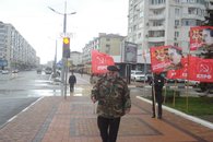 К 70-летию Великой Победы. Город-герой Новороссийск: митинг в честь солдата-художника