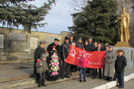 Митинг в локомотивном депо Краснодара в честь солдат-освободителей