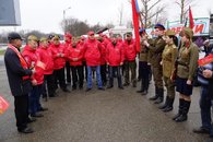 Белореченские коммунисты и комсомольцы встретили международный автопробег «Наша Великая Победа»