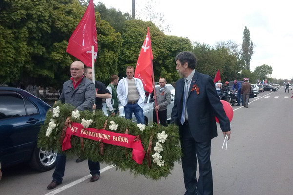 В станице Старощербиновской прошел автопробег в честь юбилея Победы