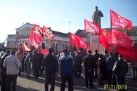 Коммунисты Тихорецка в честь Великого Октября провели митинг и шествие