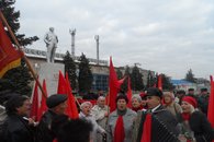 Коммунисты Тимашевского района в честь дня Революции провели митинг и автопробег