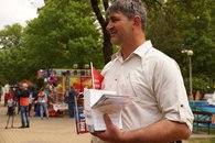 В Белореченске коммунисты организовали митинг в честь Красного Первомая