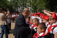 В Белореченском районе красные галстуки были повязаны 161 юному пионеру
