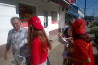 Молодые агитаторы в кубанских станицах