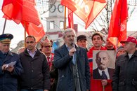 В честь Великого Октября в Краснодаре состоялись демонстрация и митинг