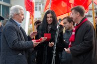 В честь Великого Октября в Краснодаре состоялись демонстрация и митинг