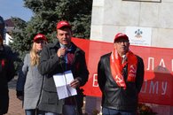 Тимашевск: митинг в честь Революции