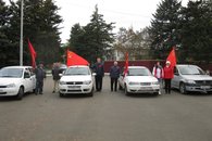 Красный автопробег в Тимашевске