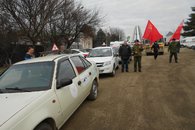 Выселки: коммунисты приняли участие в автопробеге в честь 90-летия ДОСААФ
