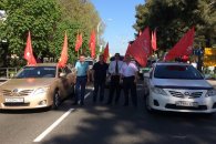 Красные стяги в городе-герое Новороссийске