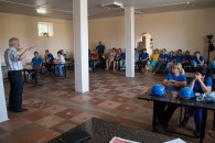 Коммунисты-депутаты встретились с рабочими элеватора в станице Тбилисской