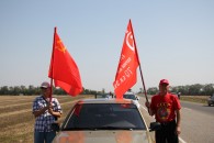 Станица Выселки: красный флаг на скачках