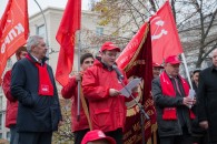 В Краснодаре прошла красная демонстрация в честь столетия Великого Октября