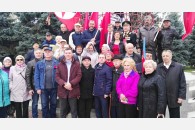 Митинг в честь 100-летия Октябрьской Революции прошел в Армавире