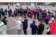 Митинг в честь 100-летия Октябрьской Революции прошел в Армавире