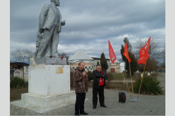 В станице Тбилисской почтили память В.И. Ленина