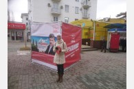 Новороссийск: активисты КПРФ проводят агитацию с помощью 