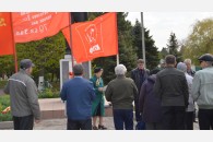 Состоялся митинг в станице Старощербиновской