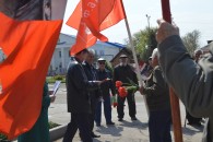 Состоялся митинг в станице Старощербиновской