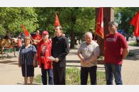 Белореченск: митинг в честь Красного Первомая