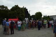 В станице Старощербиновской прошел митинг против правительственной «пенсионной реформы»