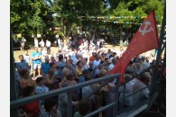 Митинг протеста в поселке Мостовском