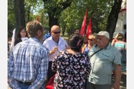 В Новороссийске состоялся митинг против повышения пенсионного возраста