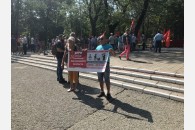 В Новороссийске состоялся митинг против повышения пенсионного возраста