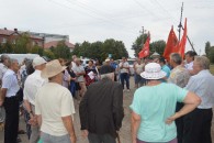 В станице Старощербиновской прошел митинг против «пенсионной реформы»