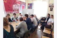 Представители крайкома ЛКСМ РФ встретились с комсомольцами в станице Каневской