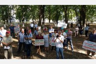 Гулькевичи: состоялся митинг против пенсионного закона властей