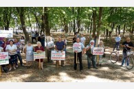 Гулькевичи: состоялся митинг против пенсионного закона властей