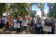 Гулькевичи: состоялся митинг против пенсионного закона властей