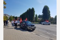 В Новороссийске состоялся краснознаменный автопробег