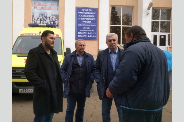 Лидер краевого отделения КПРФ побывал в пострадавшем от наводнения Апшеронском районе