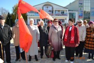 Тимашевск: автопробег и митинг в честь годовщины Октября