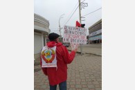 Коммунисты в Абинске провели одиночные пикеты