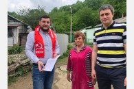 Пострадавшим от затопления коммунистам Апшеронского и Туапсинского районов оказана материальная помощь