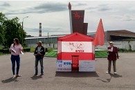 Лабинск: пикет в поддержку Павла Грудинина