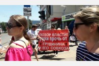 Руки прочь от Грудинина! Протестные пикеты на Кубани