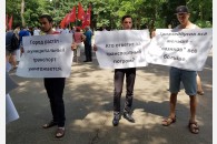 В Краснодаре прошла акция за сохранение троллейбусной линии на улице Красной