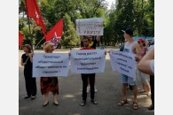 В Краснодаре прошла акция за сохранение троллейбусной линии на улице Красной