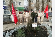 Станица Каневская. Юнармейцы встретились с земляком-курсантом военной академии