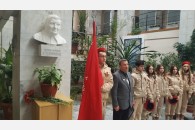 Каневские комсомольцы и юнармейцы почтили память матери-героини Е.Степановой