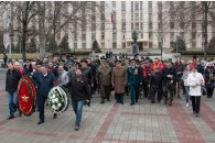 Краснодар. Активисты КПРФ и Союза Советских офицеров отметили День Красной Армии