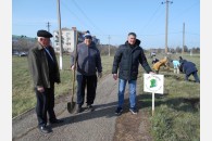 Станица Выселки. В связи с 75-летием Победы заложен Сад Памяти