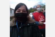 Краснодар, поселок Знаменский. Молодые коммунисты помогают ветеранам и многодетным семьям