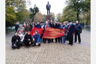 В Белореченске день Великого Октября отметили митингом и возложением