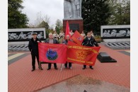 В Белореченске день Великого Октября отметили митингом и возложением